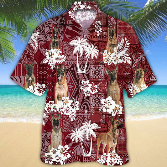 Belgian Malinois Hawaiian Shirt, Lasfour Dog Hawaiian Shirt Short Sleeve For Men Women HO5158